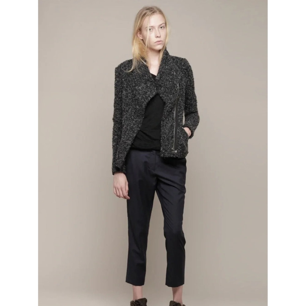 Isabel‎ Marant Etoile Obli Asymmetric Textured Jacket Minimalist Quiet Luxury 40